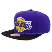 Mitchell and Ness Lakers M&N Core Basic Snapback Purple/ Black