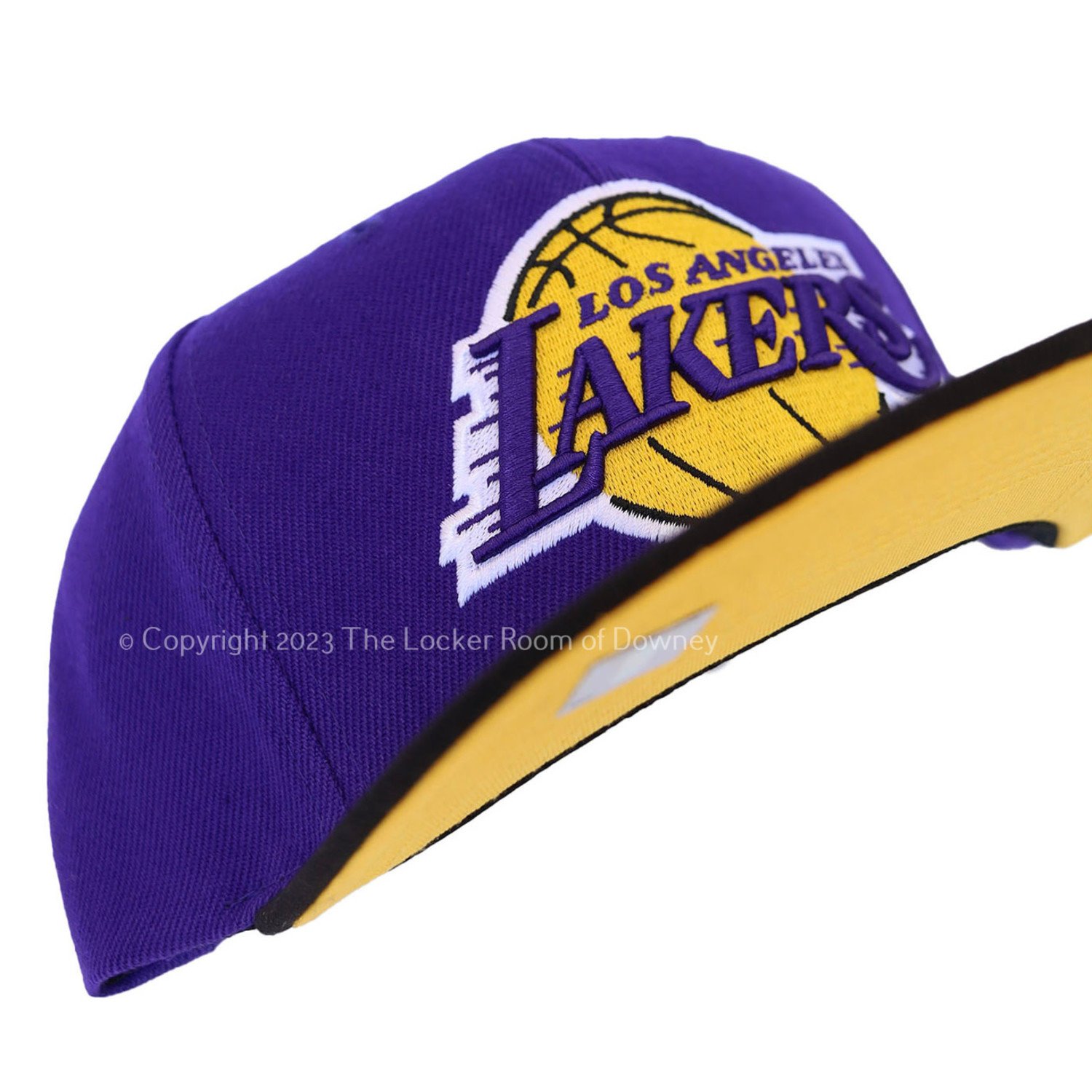 Los Angeles Lakers Mitchell & Ness Core Basic Snapback Hat - Black