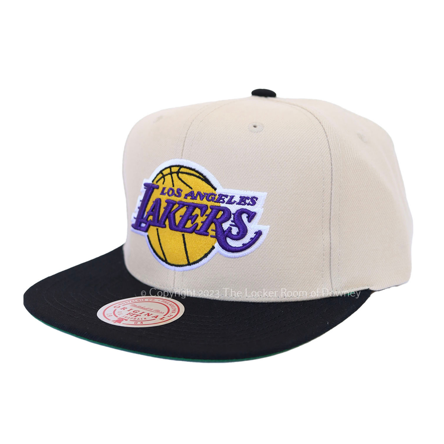 LA Lakers M&N XL Wordmark Snapback Light Blue - The Locker Room of