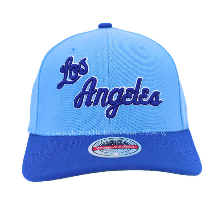 Mitchell and Ness LA Lakers HWC M&N Team 2 Tone 2.0 Stretch Snapback Light Blue
