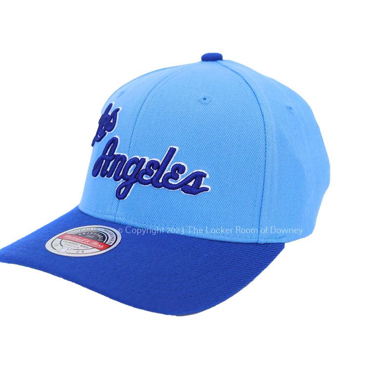 Mitchell and Ness LA Lakers HWC M&N Team 2 Tone 2.0 Stretch Snapback Light Blue