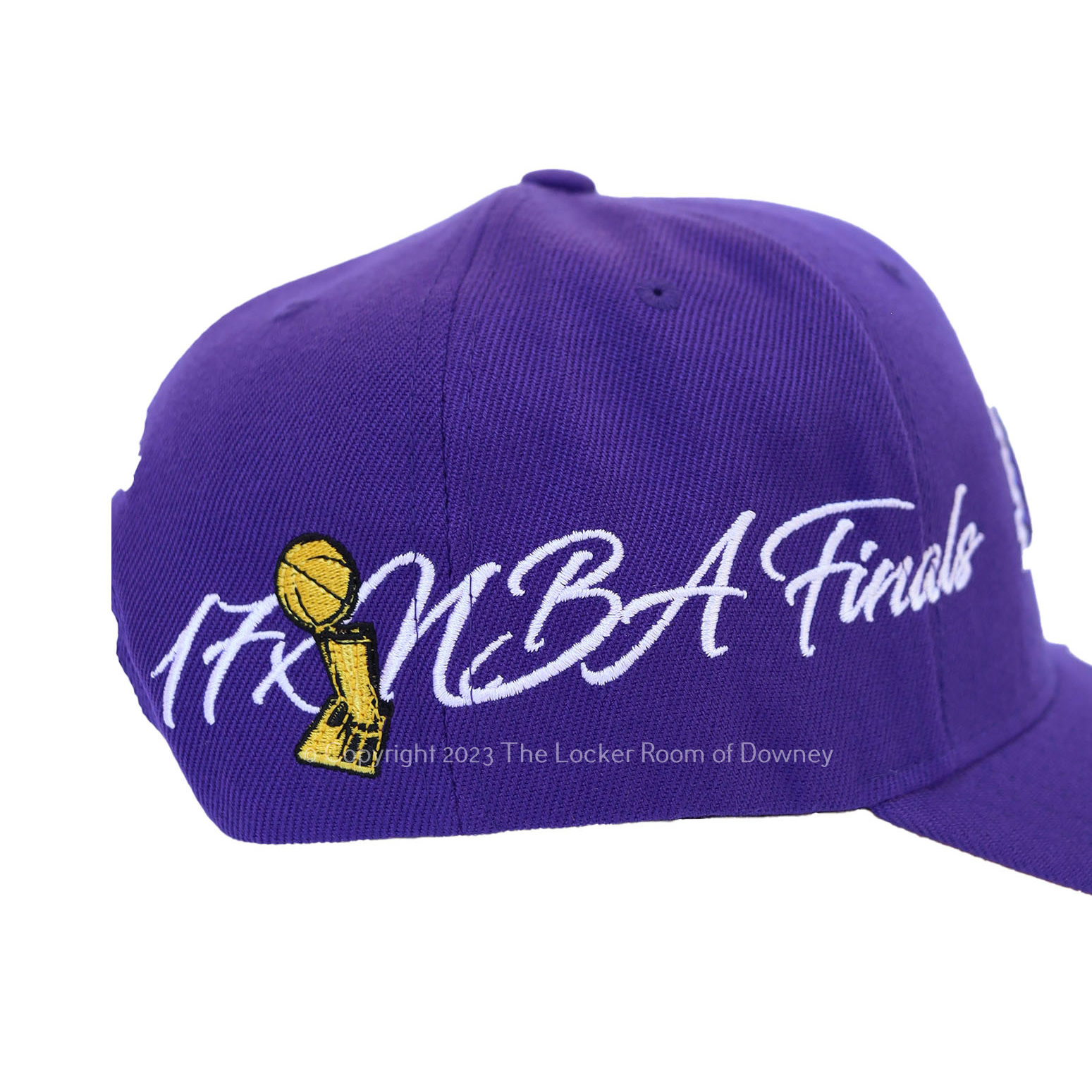 LA Lakers Purple Finals Blue UV M&N Snapback - The Locker Room of Downey