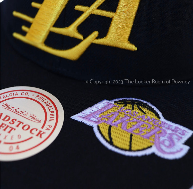 Mitchell and Ness Lakers M&N HWC Dead Remix Deadstock Snapback Black