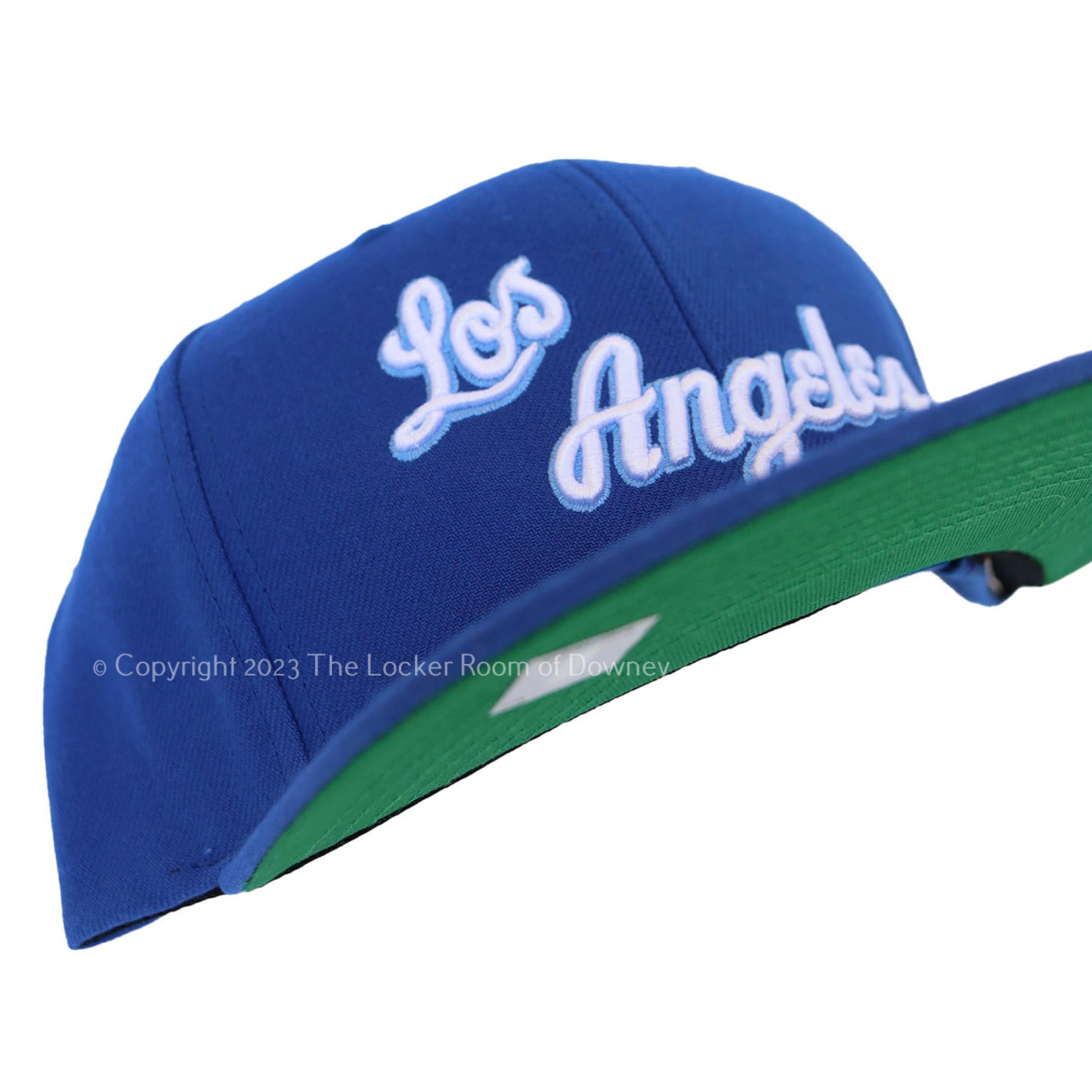 Lakers M&N Script Royal White - The Locker Room of Downey