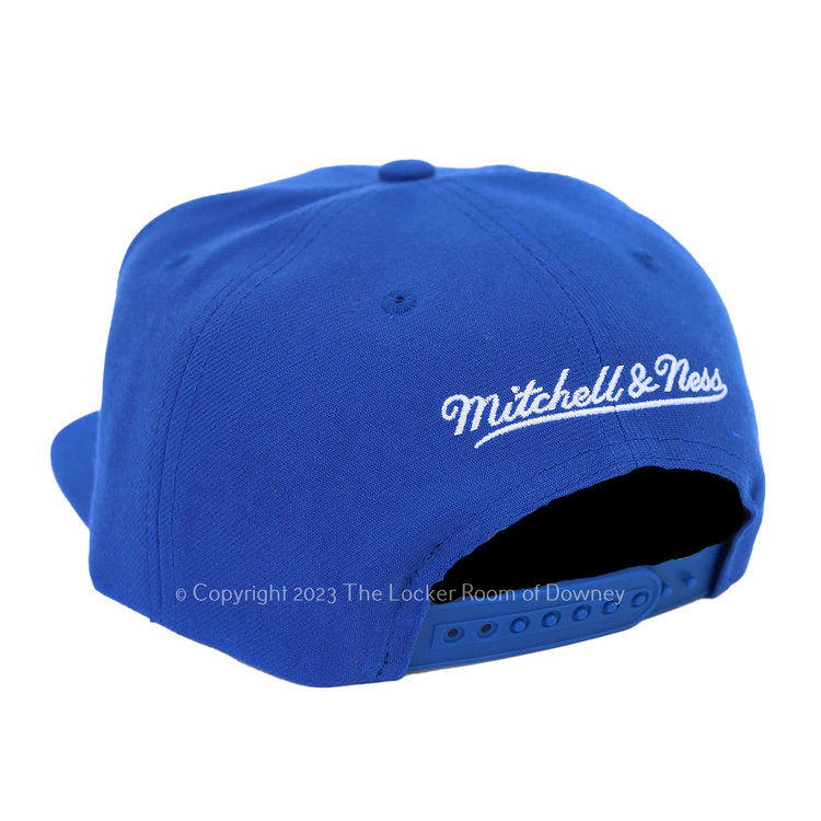 Mitchell and Ness Lakers M&N Script Royal White Snapback