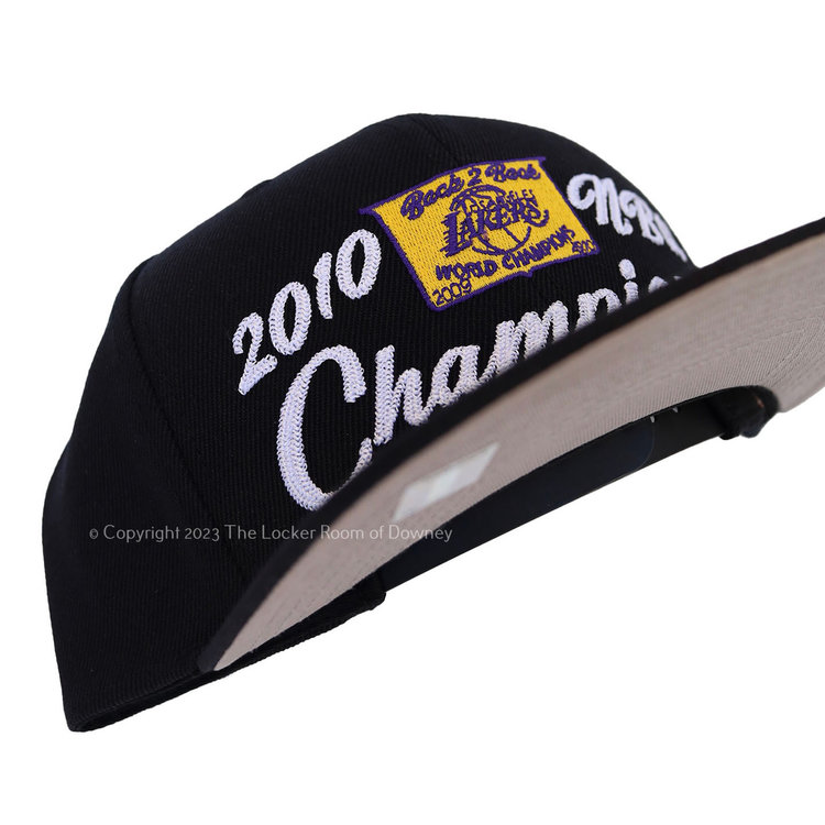 Mitchell and Ness NBA Los Angeles Lakers M&N 2010 NBA Champs Snapback Black