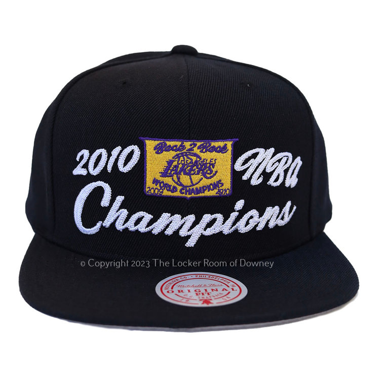 Mitchell and Ness NBA Los Angeles Lakers M&N 2010 NBA Champs Snapback Black