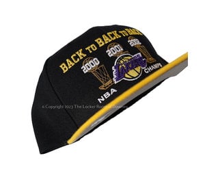 NBA Los Angeles Lakers M&N Back to Back to Back Snapback Black