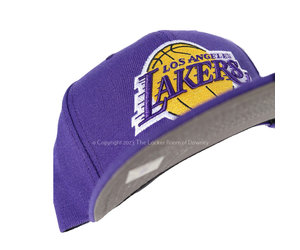 LA Lakers Purple Finals Blue UV M&N Snapback - The Locker Room of Downey