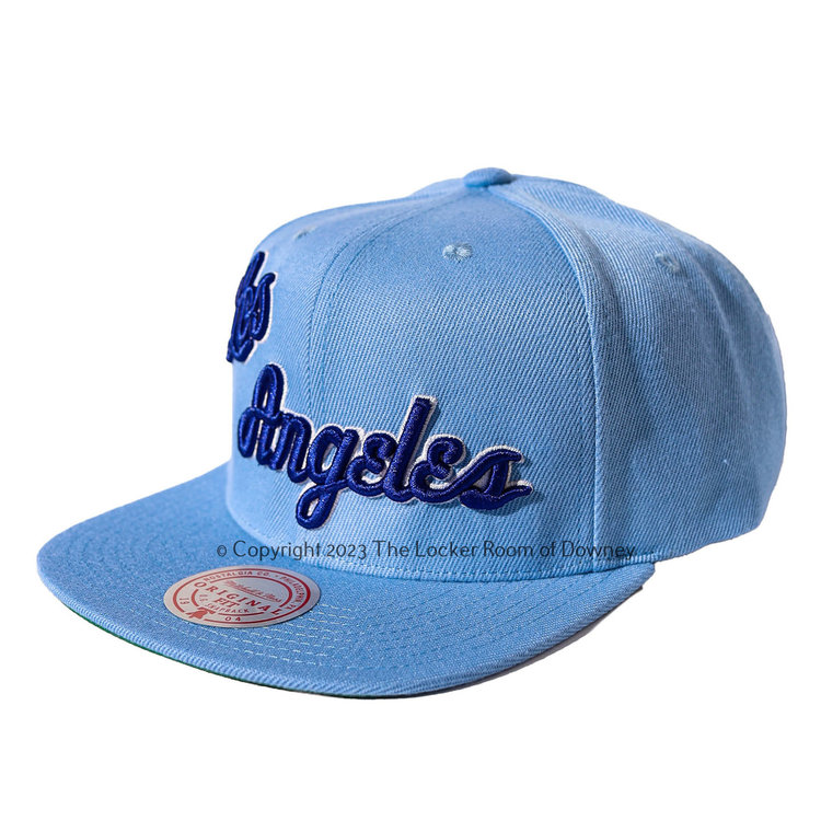 Mitchell and Ness LA Lakers M&N XL Wordmark Snapback Light Blue