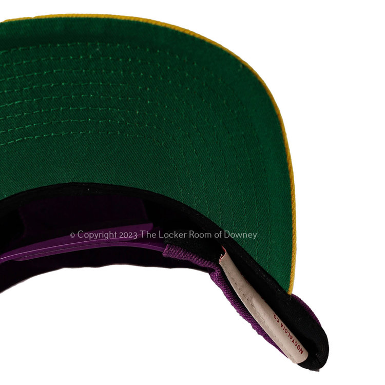 Mitchell and Ness LA Lakers Purple/Gold Upside Down M&N Snapback