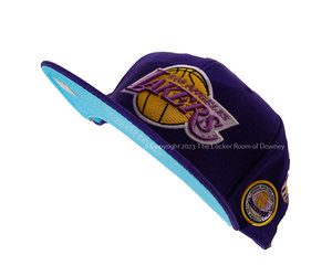 Mitchell & Ness NBA Los Angeles Lakers Paisley UV Purple Snapback Hat,  OSFA, NWT