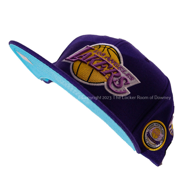 Mitchell and Ness LA Lakers Purple Finals Blue UV M&N Snapback