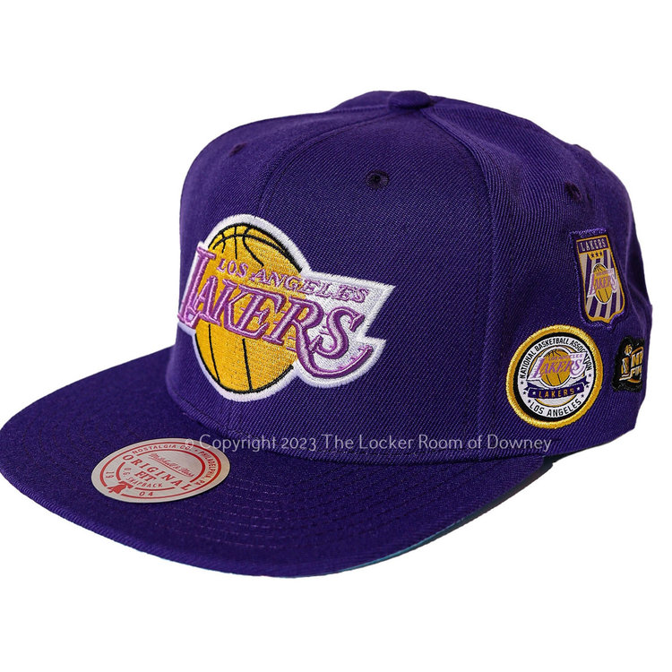 Mitchell and Ness LA Lakers Purple Finals Blue UV M&N Snapback
