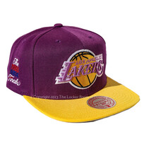 Mitchell and Ness LA Lakers Purple/Gold 1988 Finals Patch M&N Snapback