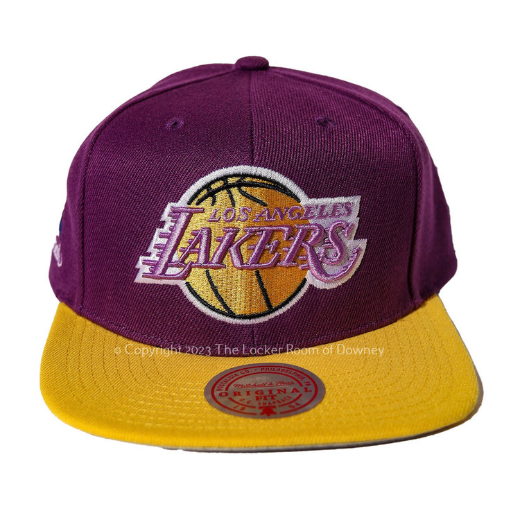 Mitchell and Ness LA Lakers Purple/Gold 1988 Finals Patch M&N Snapback