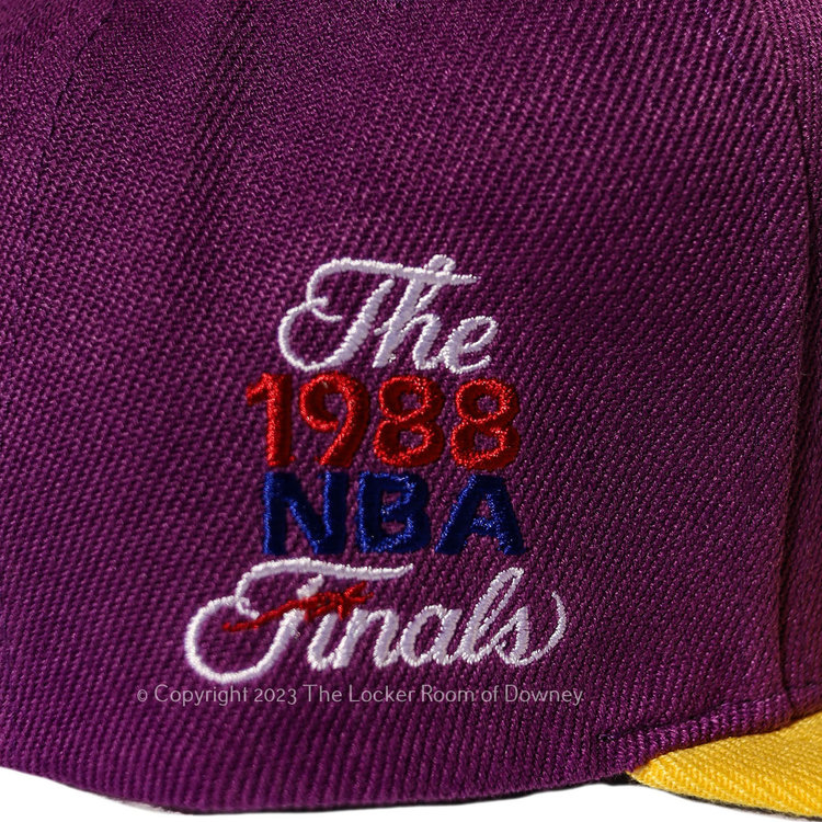 Mitchell and Ness LA Lakers Purple/Gold 1988 Finals Patch M&N Snapback