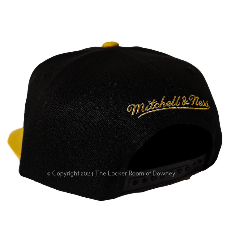 Mitchell and Ness LA Lakers HWC M&N Low Big Face Snapback Black/Yellow