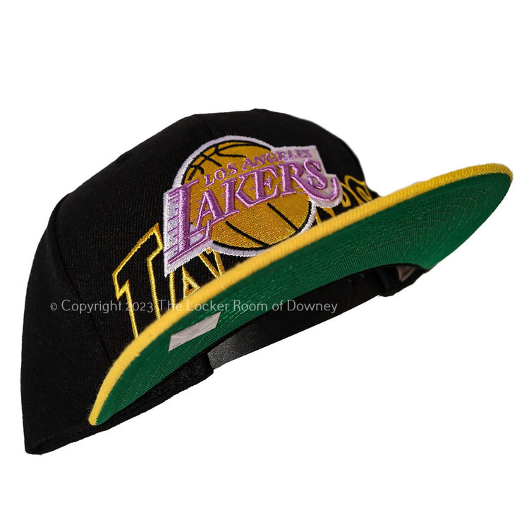 Mitchell and Ness LA Lakers HWC M&N Low Big Face Snapback Black/Yellow
