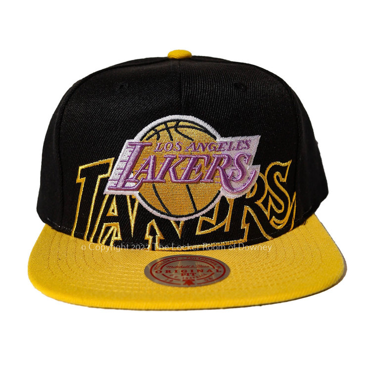 Mitchell and Ness LA Lakers HWC M&N Low Big Face Snapback Black/Yellow