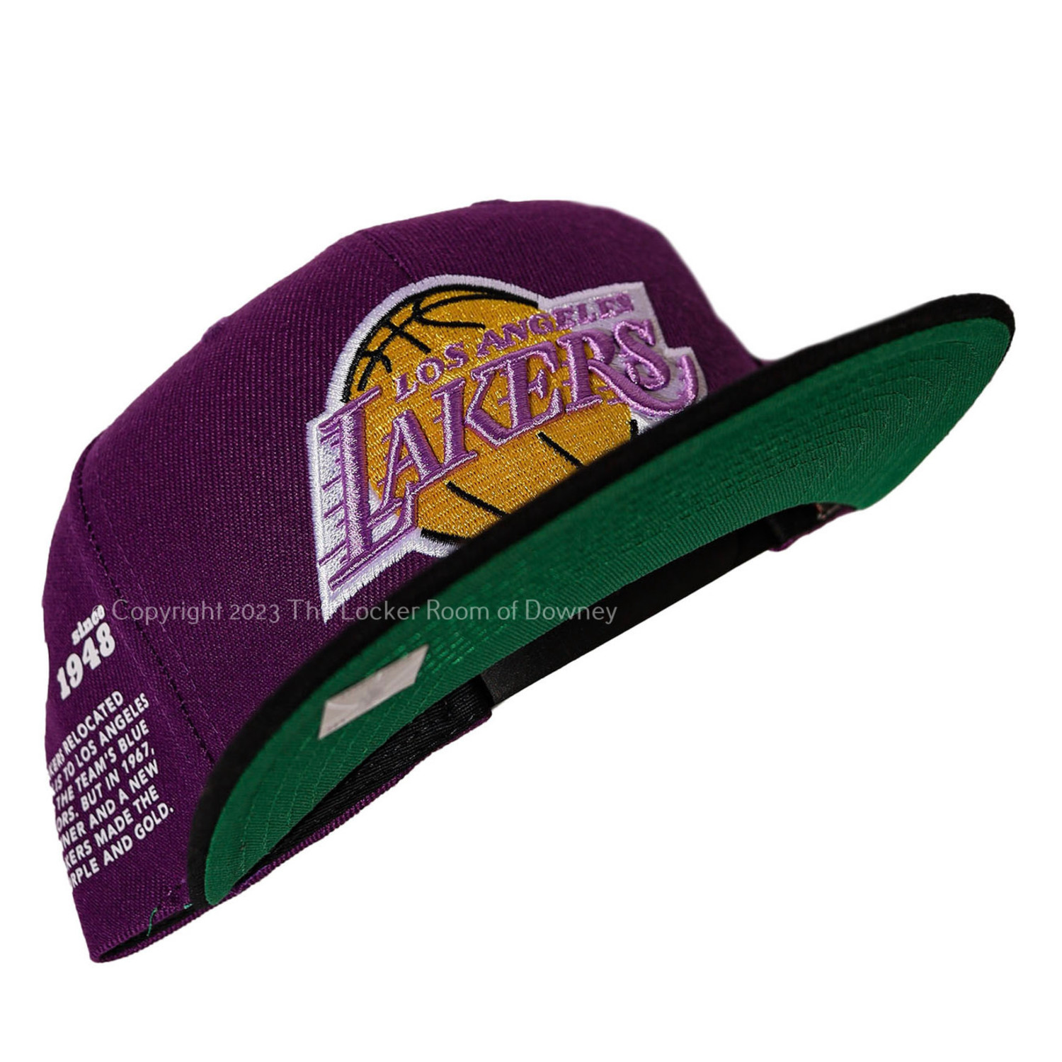 LA Lakers M&N Like Mike Snapback Green - The Locker Room of Downey