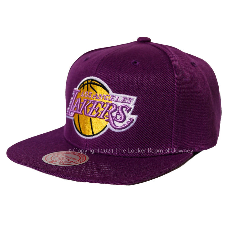 Mitchell and Ness LA Lakers Purple 1987 Finals Patch M&N Snapback