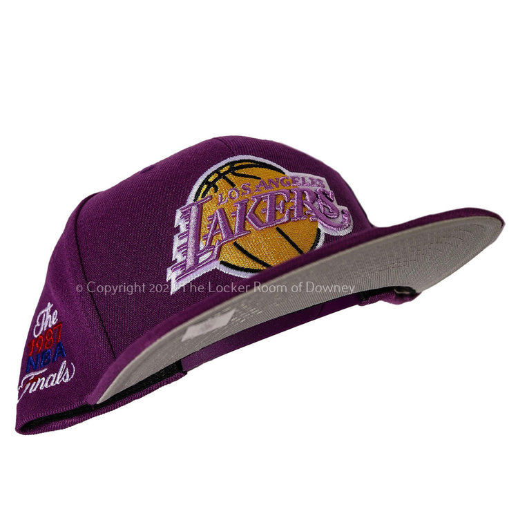Mitchell and Ness LA Lakers Purple 1987 Finals Patch M&N Snapback