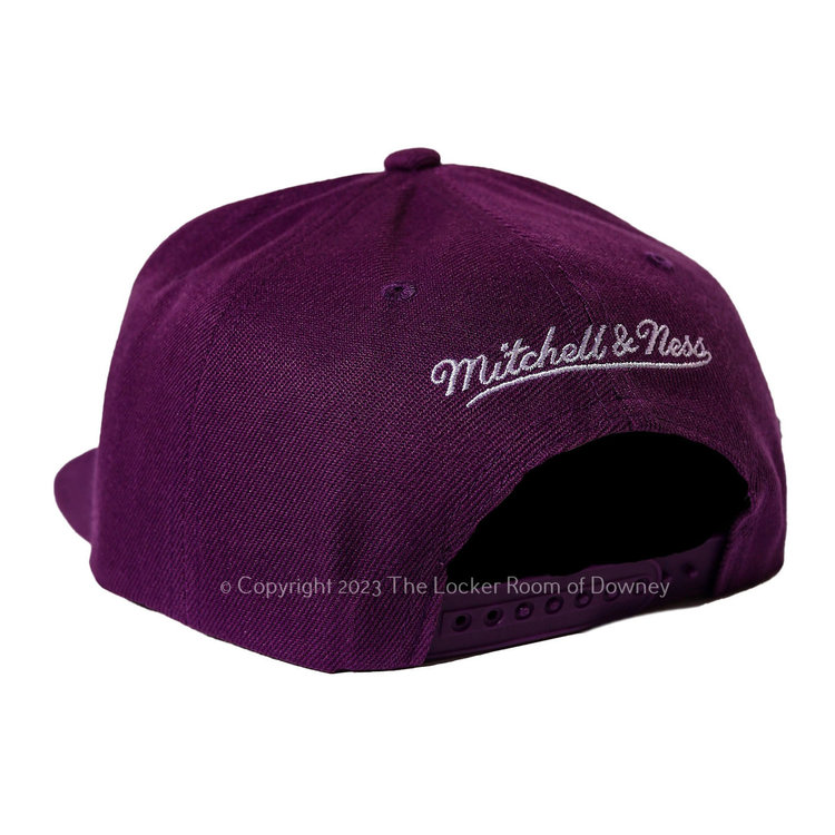 Mitchell and Ness LA Lakers Purple 1987 Finals Patch M&N Snapback