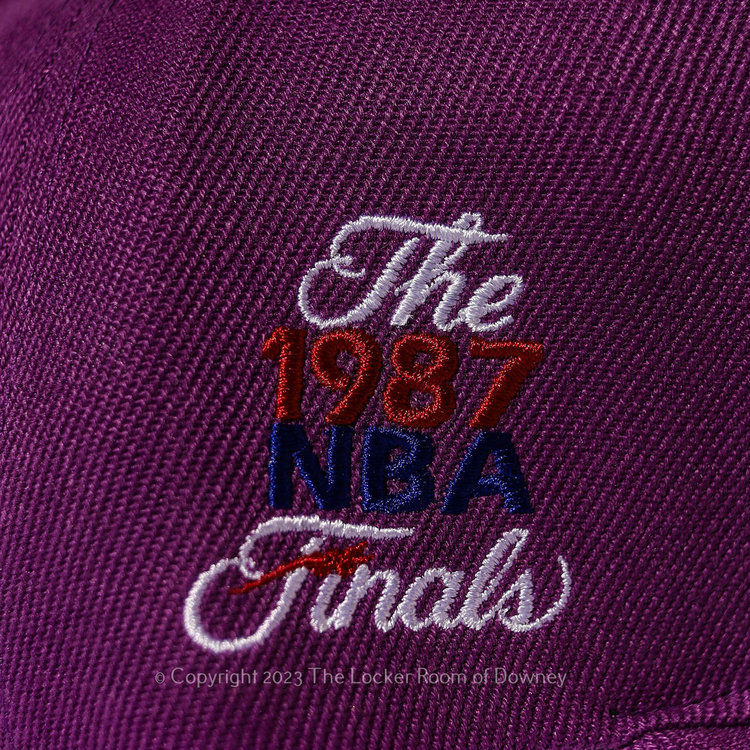 Mitchell and Ness LA Lakers Purple 1987 Finals Patch M&N Snapback