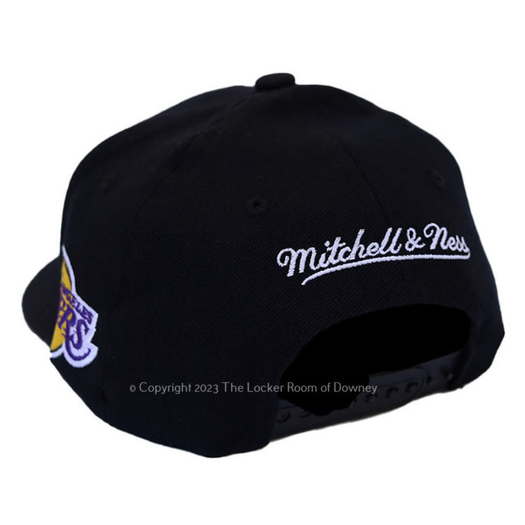 Mitchell and Ness LA Lakers M&N Team Script 2.0 Stretch Snapback Black