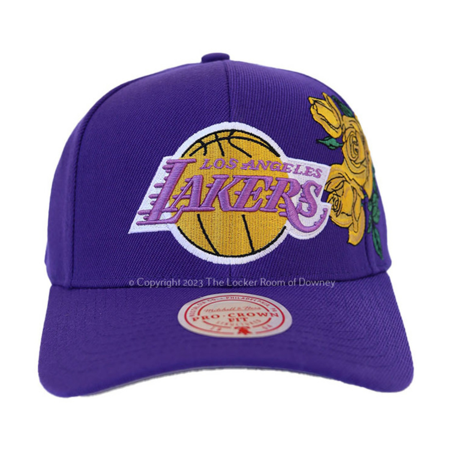 LOS ANGELES LAKERS ROSES SNAPBACK HAT (YELLOW)