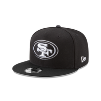 New Era San Francisco 49ers Black White Snapback 950
