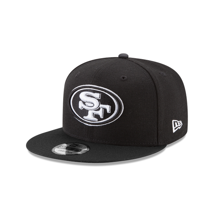 New Era San Francisco 49ers Black White Snapback 950