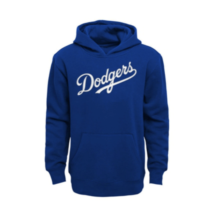 MLB Dodgers Youth Wordmark Pullover Hoodie