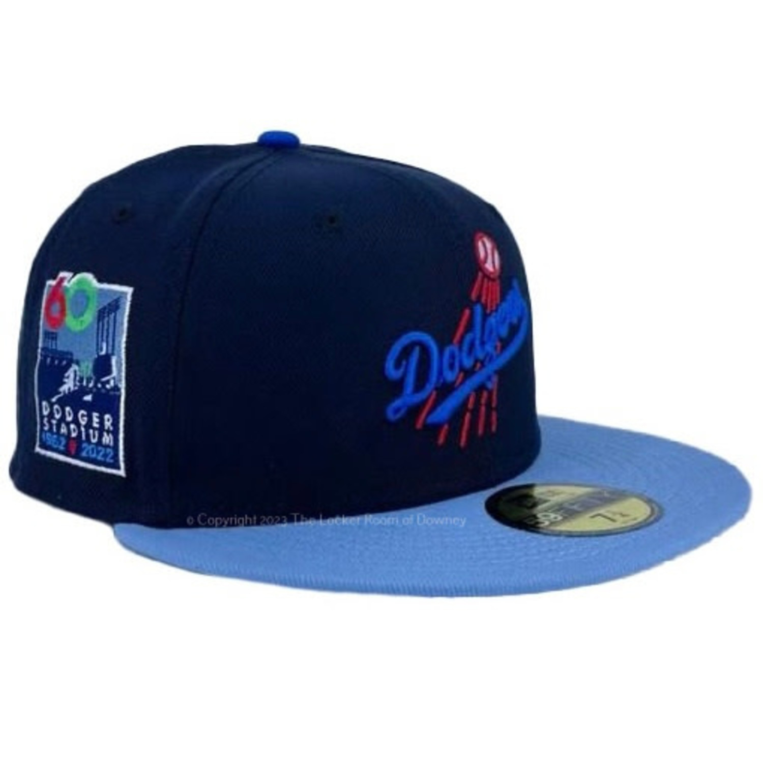 LOS ANGELES DODGERS DODGER STADIUM 60TH ANNIVERSARY OFF WHITE NEW