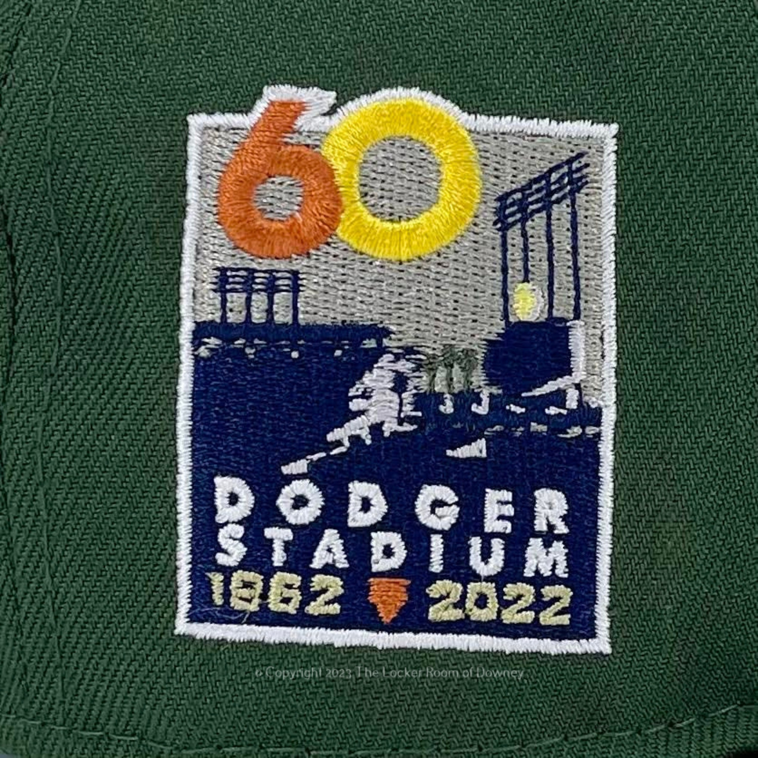 Los Angeles Dodgers Stadium 60th Anniversary Button Shirt Mens