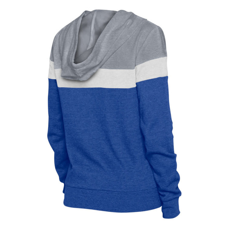 New Era Dodgers NE Women's Throwback F/Z Color Block Hoodie