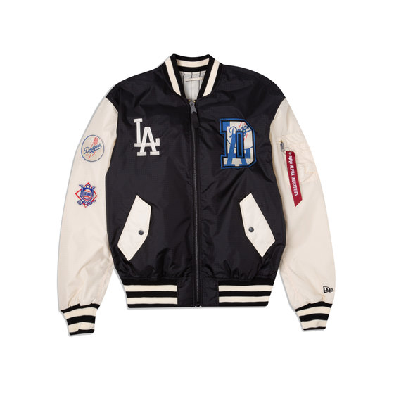 New Era MLB Varsity Los Angeles Dodgers Jacket (navy/off white)