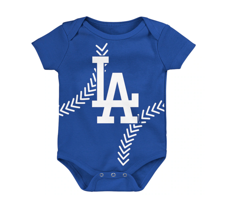 MLB Dodgers Newborn Running Home Short Sleeve Creeper