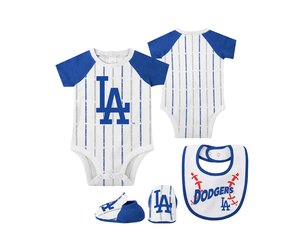 Dodgers Infant Play Ball Creeper Bib & Boot Set - The Locker Room
