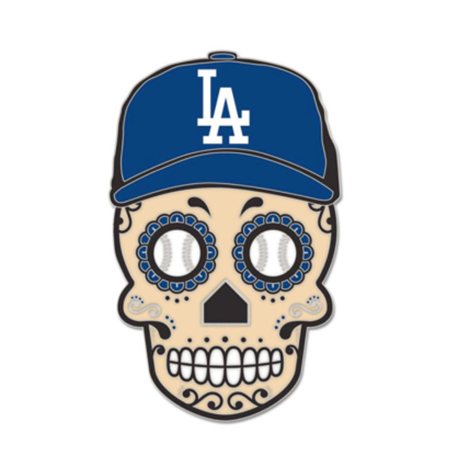 Wincraft LA Dodgers Sugar Skull w/Cap Pin
