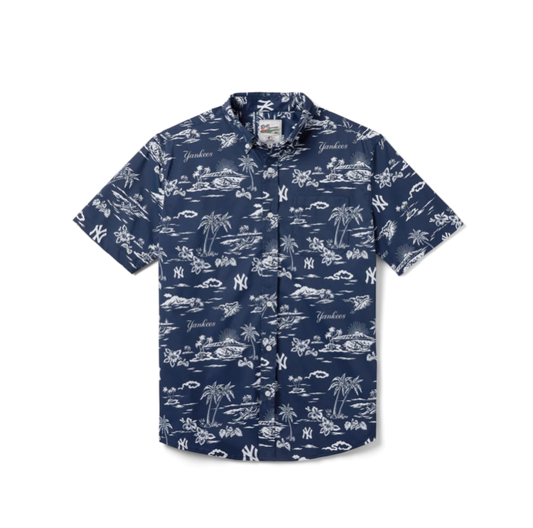 Reyn Spooner Yankees Reyn Spooner Kekai Navy Button-Down
