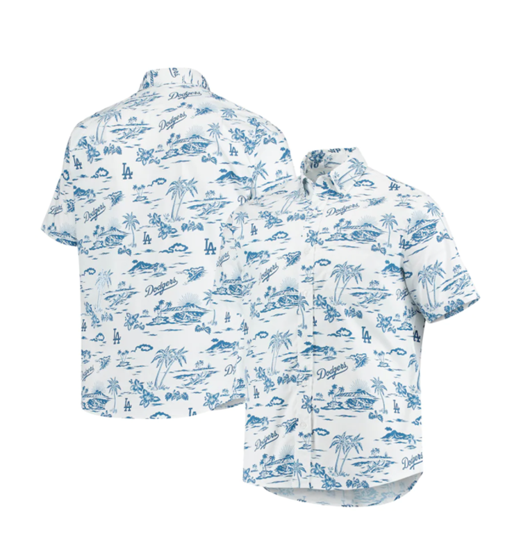 Reyn Spooner LA Dodgers Reyn Spooner Kekai White Button-Down