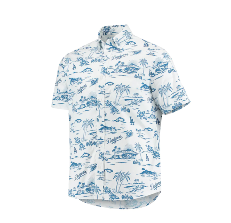 Reyn Spooner LA Dodgers Reyn Spooner Kekai White Button-Down