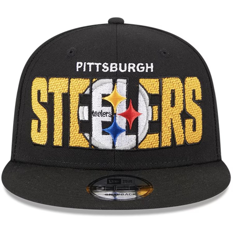 New Era Steelers 23 Draft Snapback Black