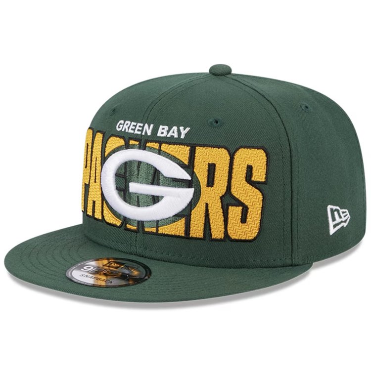 New Era Packers 23 Draft Snapback Green