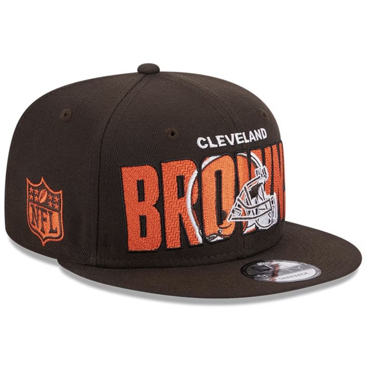 New Era Browns 23 Draft Snapback Brown