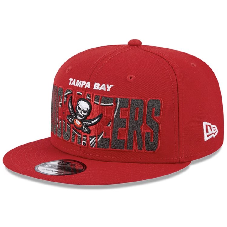 New Era Buccaneers 23 Draft Snapback Red