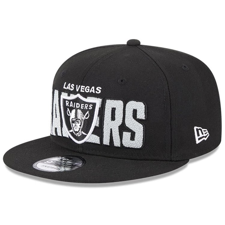 New Era Raiders 23 Draft Snapback Black