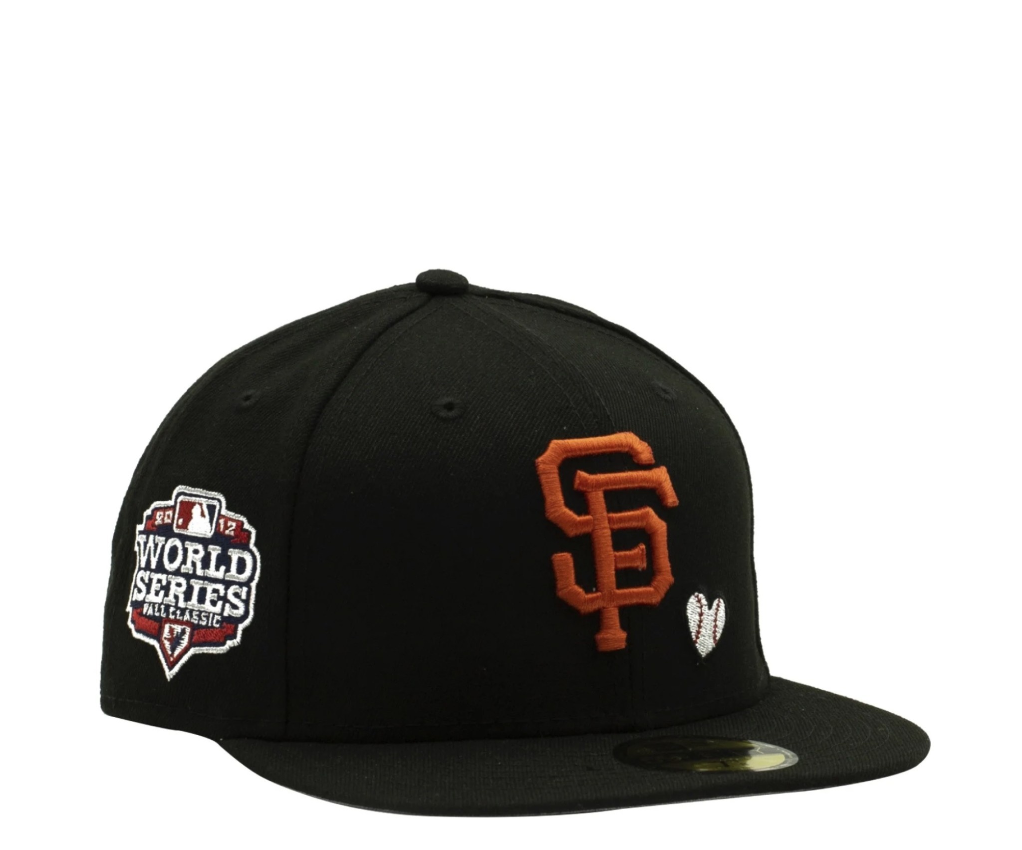 BRAND NEW NEW ERA SAN FRANCISCO GIANTS 2014 WORLD SERIES FITTED HAT 7 5/8  PATCH